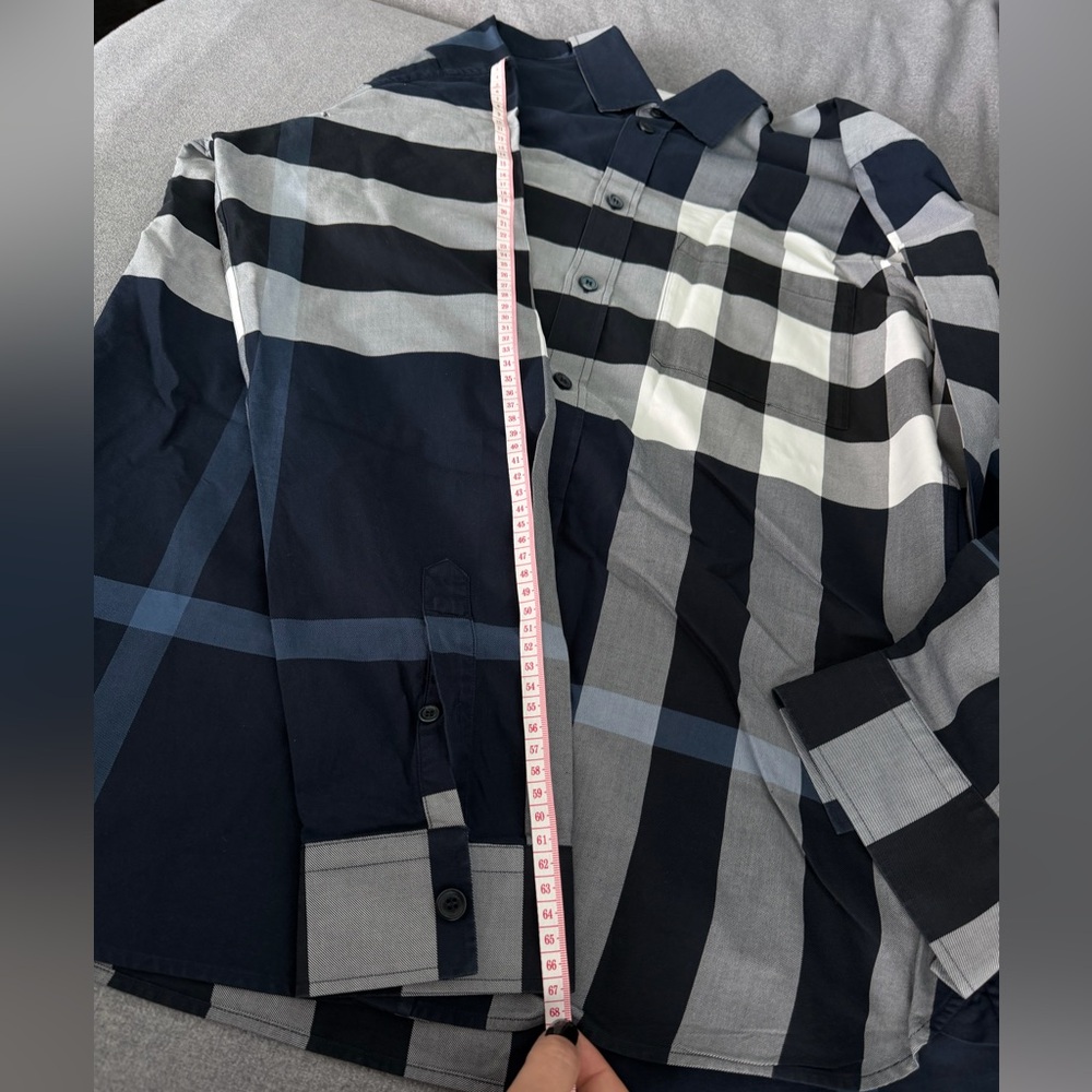 Burberry Black and White Checkered Shirt - Picture 5 of 7